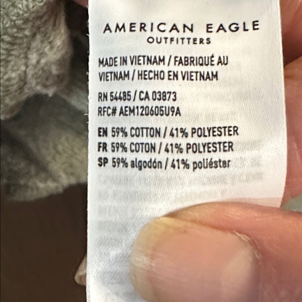 American Eagle Light greenish Gray sweatshirt in size L - Picture 5 of 5